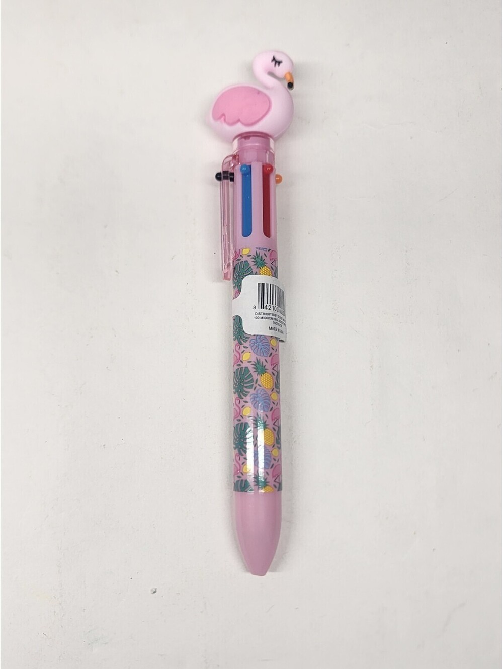 Pink Flamingo 6 Color BALL POiNT iNK PEN Retractable